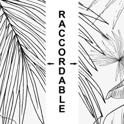 99Déco 99deco - Aluminium Keukenachterwand - Zwart Bloemmotief - 240x50 Cm