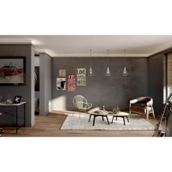Decoflair polystyreen plafondlijst D17 2m 80x65mm wit