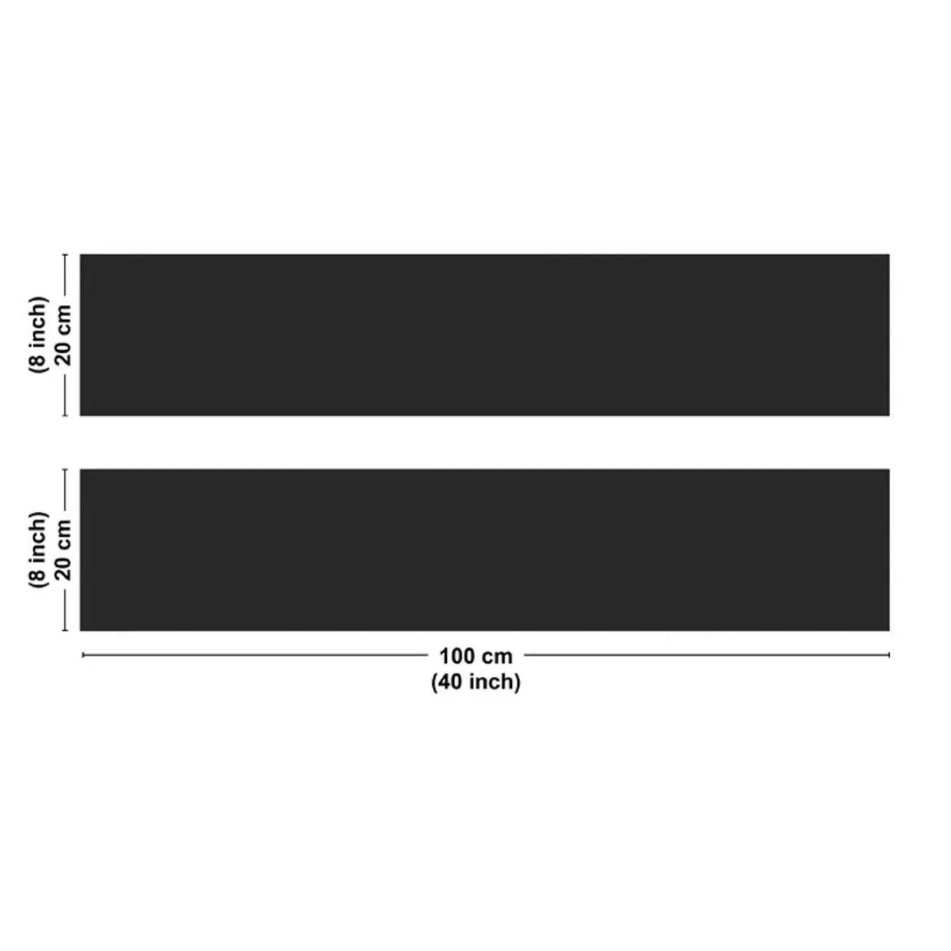 99deco - Keukenachterwand Van Aluminium - Grijs Leisteen-effect Ral7016 - 200x20 Cm