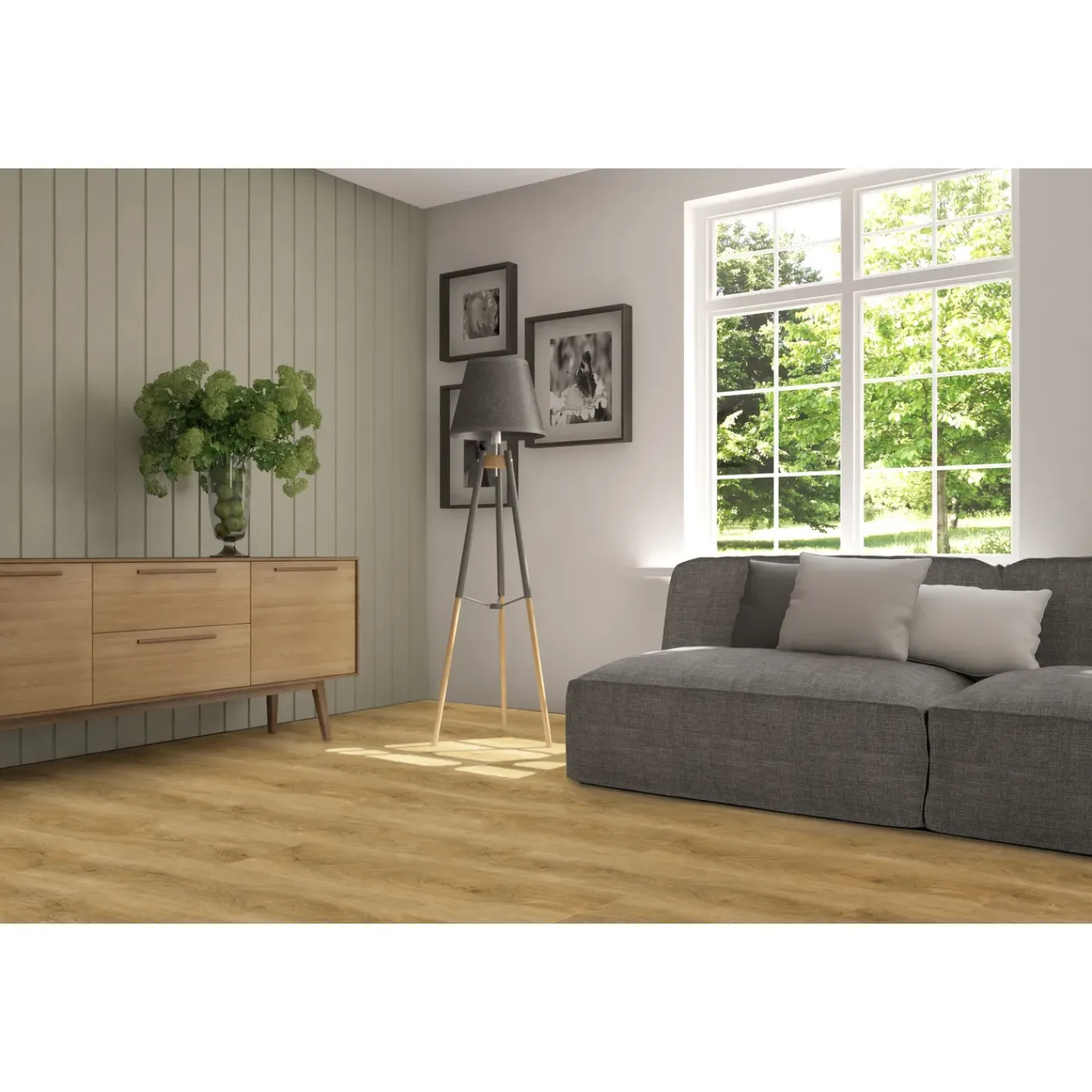 DecoMode – Praxis Eigen Merk Decomode PVC Vloer Sense Vanilla Oak - 4-zijdige micro V-groef - 2,196m²