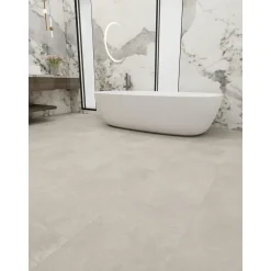 Decomode PVC Vloertegel Prime Cire - Grijsbeige - Micro V-groef - 7mm - 1,976m²