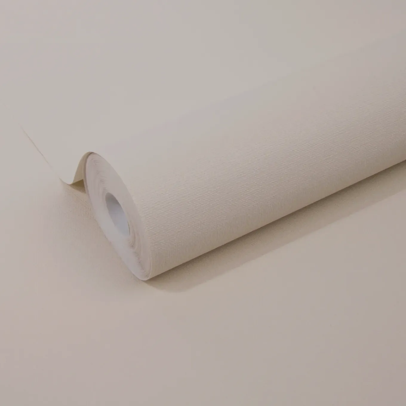Decomode Vliesbehang Basic Cotton - Wit - Zand - 10,05 m x 52 cm