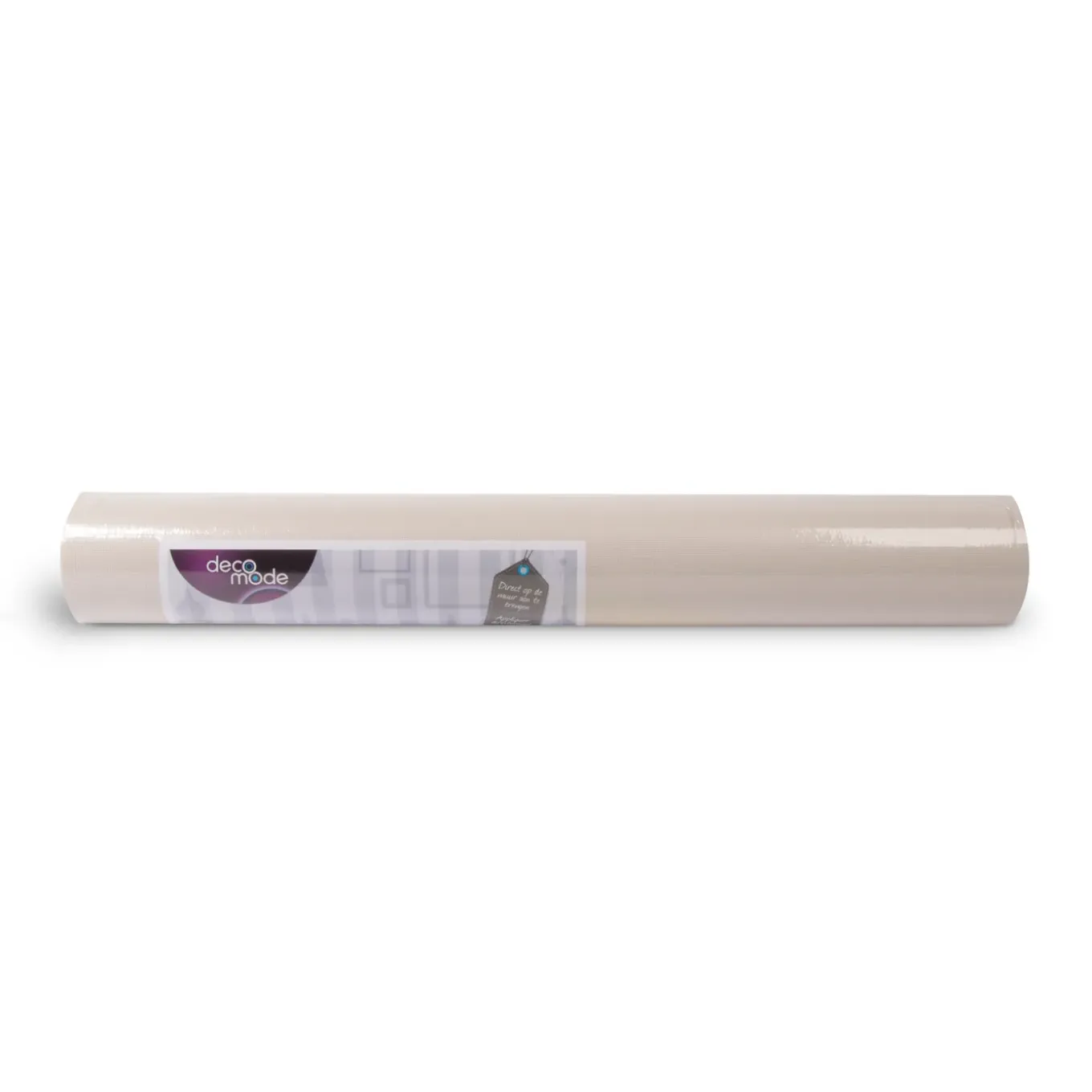 Decomode Vliesbehang Basic Cotton - Wit - Zand - 10,05 m x 52 cm