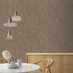 DecoMode – Praxis Eigen Merk Decomode Vliesbehang Kurk Luxe - Bruin - 10,05 m x 52 cm