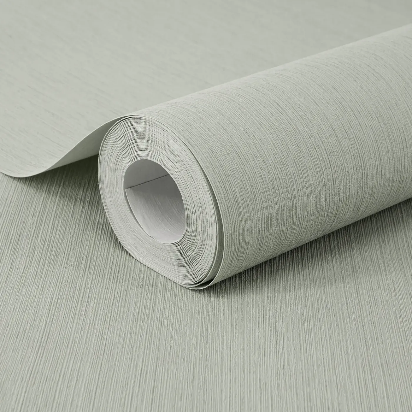DecoMode – Praxis Eigen Merk Decomode Vliesbehang Pure Lines - Saliegroen - 10m x 52cm