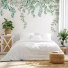 99deco - Panoramisch Bloemenbehang Poetic Plantengroen 336x270cm