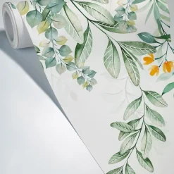 99deco - Panoramisch Bloemenbehang Poetic Plantengroen 336x270cm