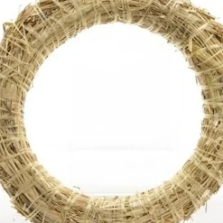 Decoratie Krans Van Stro - D40 X 6,5 Cm - Diy Kransen Maken