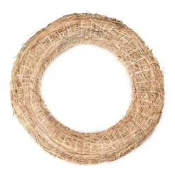 Overig Decoratie Krans Van Stro - 30 X 6 Cm - Diy Kerst Deur Krans