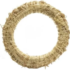 Decoratie Krans Van Stro - 2x - 50 X 8 Cm - Diy Kransen Maken