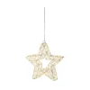 Decoris Deco Micro LED Ster Zilver/warm Wit Lichtsnoer - 400 LED's - Warm Wit - 28cm - Binnen & Buiten
