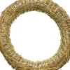Decoris Kerstkrans Van Stro - 25 X 5 Cm - Diy Kransen Maken