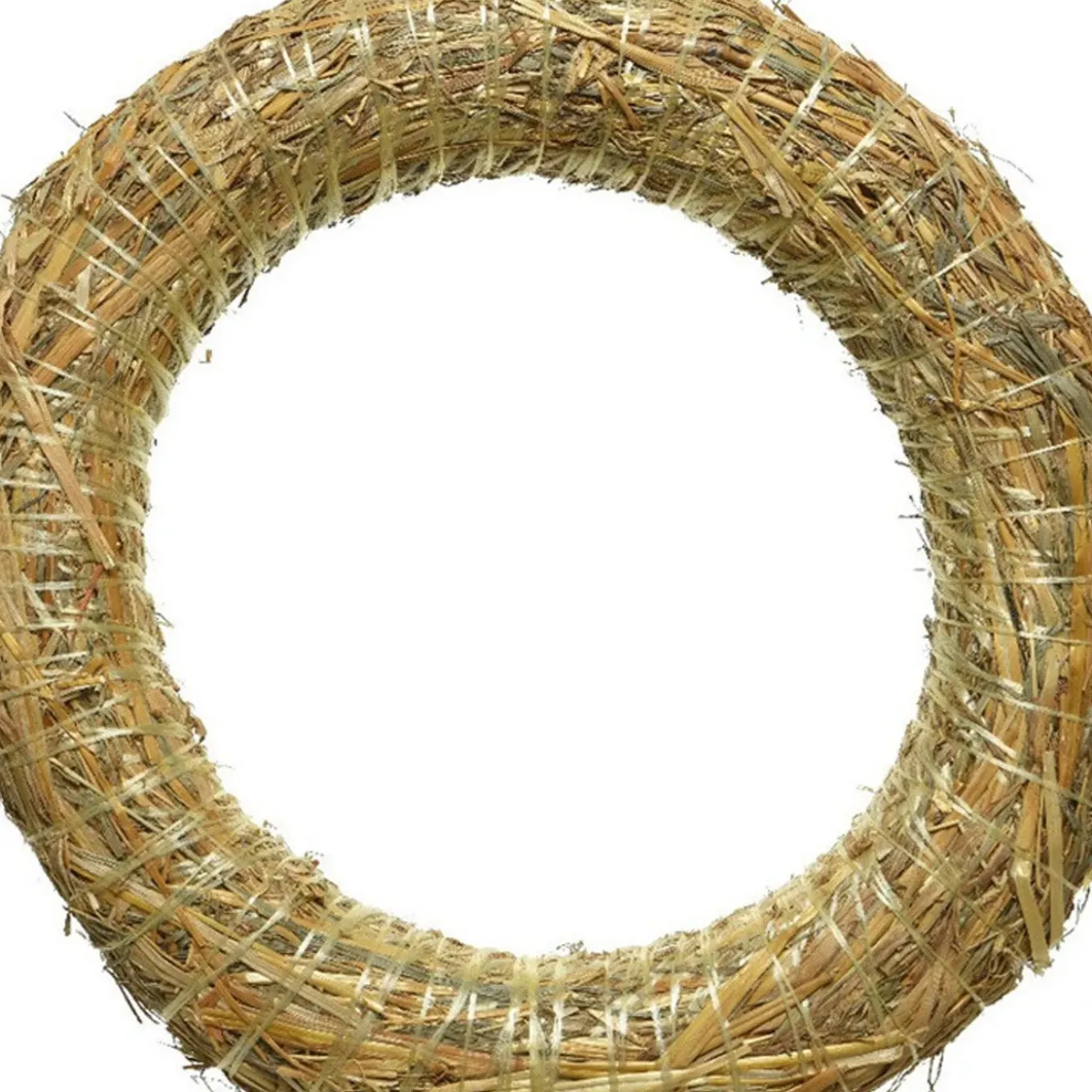 Decoris Kerstkrans Van Stro - 20 X 4 Cm - Diy Kransen Maken