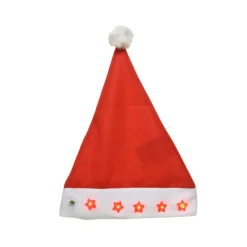 Decoris Kerstmuts Ster - Rood - 40cm
