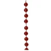 Decoris Kerstslinger - Donkerrood - 10 Meter - Kralen
