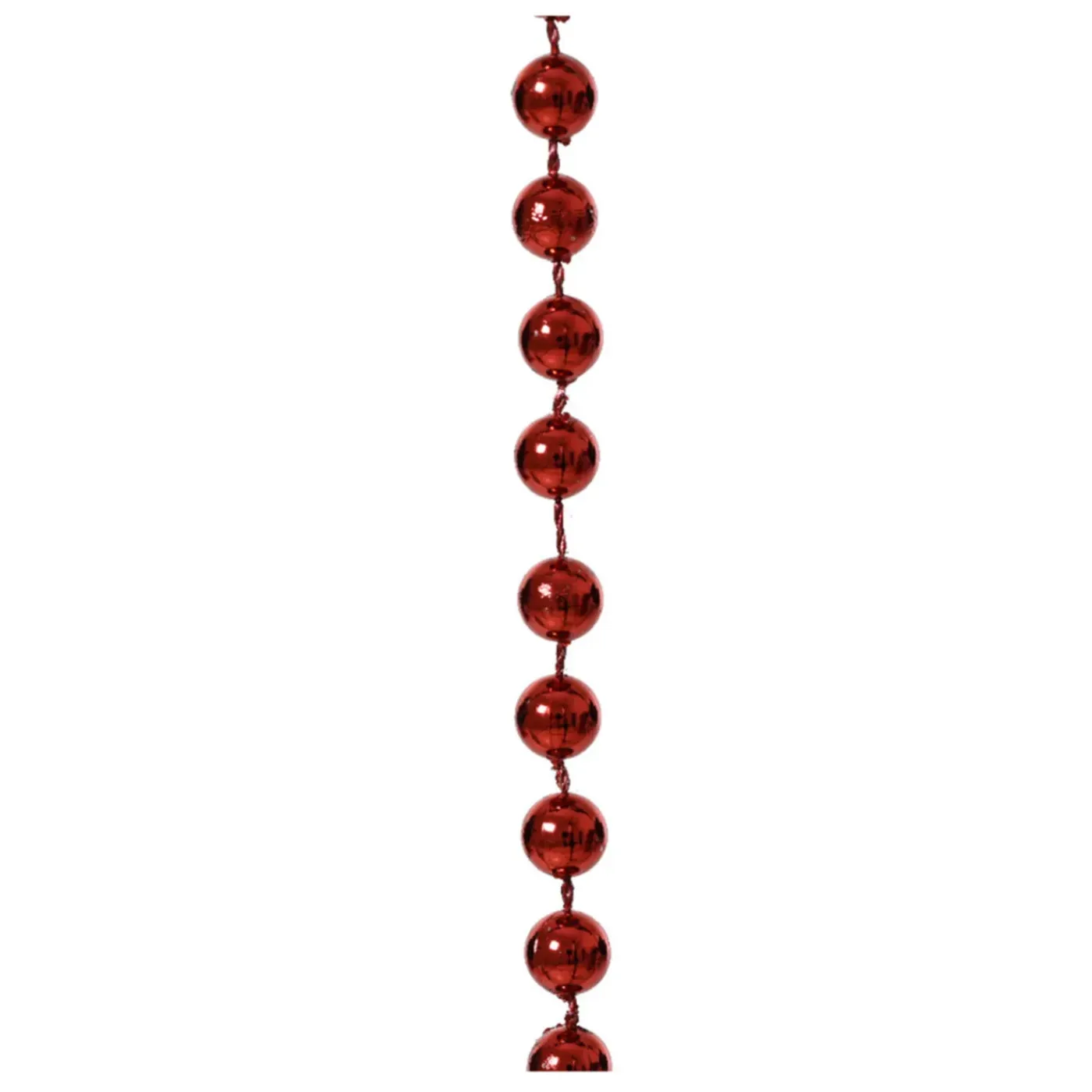 Decoris Kerstslinger - Donkerrood - 10 Meter - Kralen
