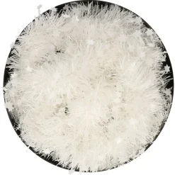 Decoris Kerstslinger - Sterren - Wit - 270 X 10 Cm - Lametta