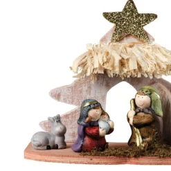 Decoris Kerststalletje - Voor Kinderen - L20 X B8 X H16,5 Cm