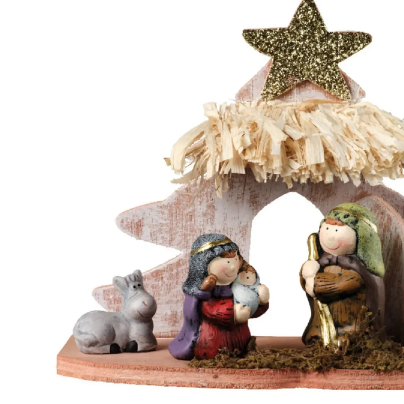 Decoris Kerststalletje - Voor Kinderen - L20 X B8 X H16,5 Cm