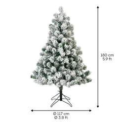 Decoris Kunstkerstboom Imperial Pine - met Sneeuw - H 180cm