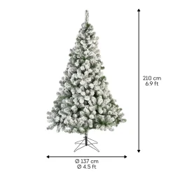 Decoris Kunstkerstboom Imperial Pine - met Sneeuw - H 210cm