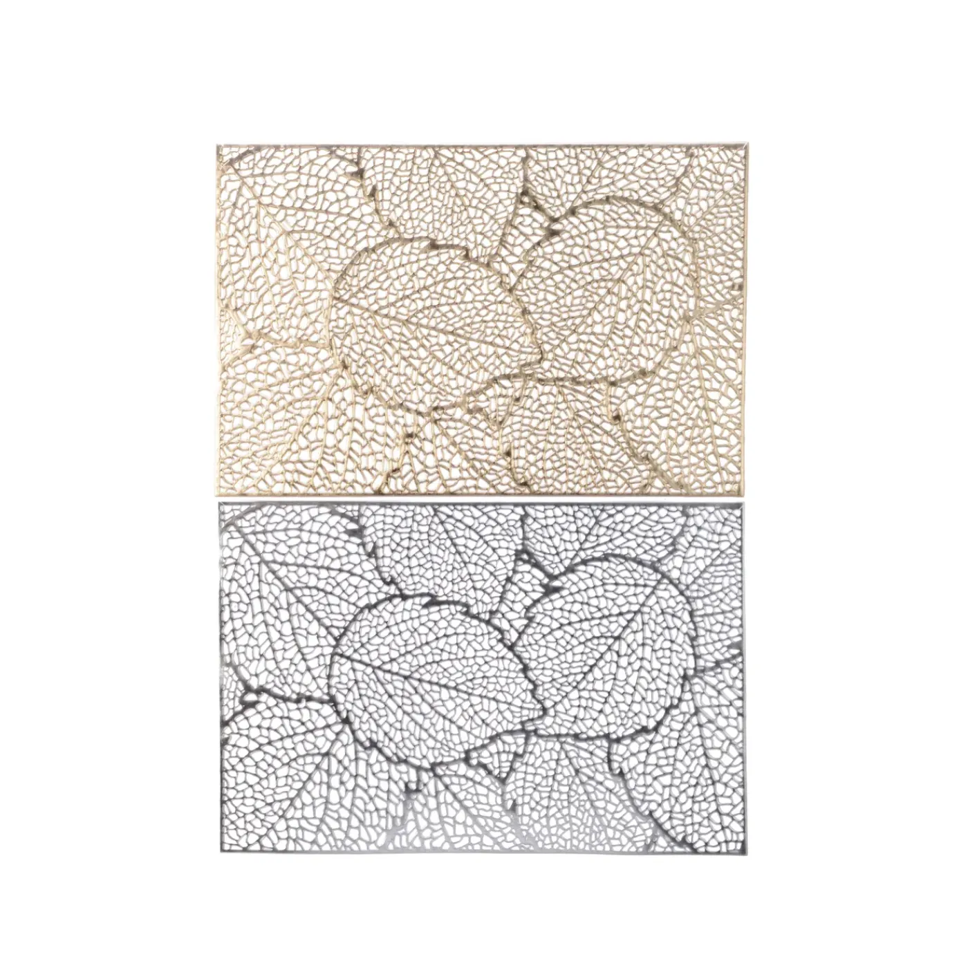 Decoris metallic geplaatste placemat - Goud - 28x28x34,7cm