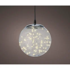 Decoris Micro LED Bal Plastic Transparant Warm Wit - 140 LED's - Warm Wit - 32cm - Binnen & Buiten