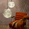 Decoris Micro Led Bal Plastic Transparant/warm Wit Verlichte Cadeaudoos - 80 LED's - Warm Wit - 23cm - Binnen & Buiten
