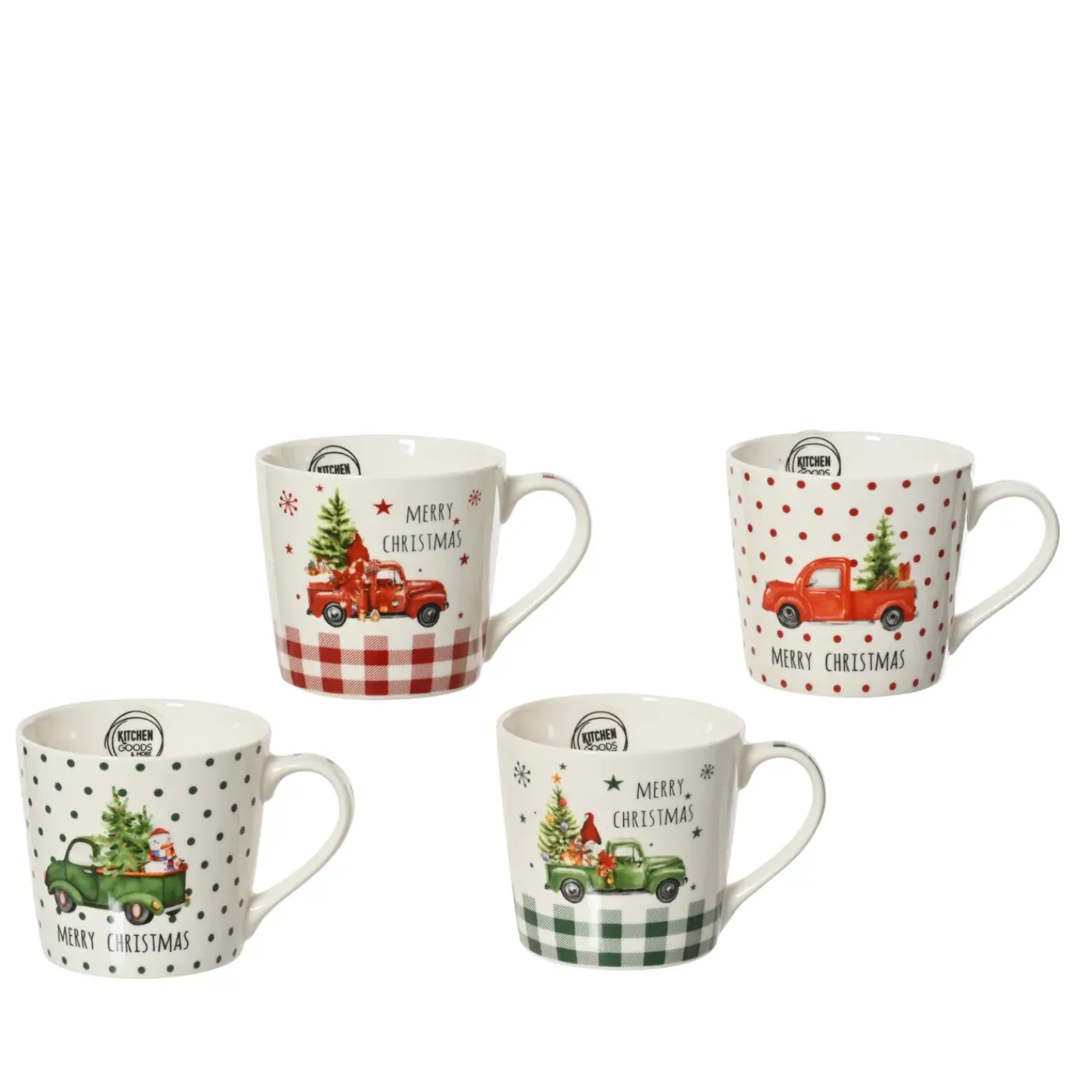 Decoris Mok Porselein - Assorti - 8,8cm