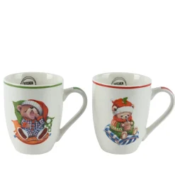 Decoris Mok Porselein - Wit - 10cm