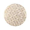 Decoris placemat met waaiermotief - Goud - D 38cm
