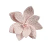 Decoris Poinsettia Kunstbont - Zachtroze - 28cm