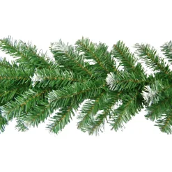 Decoris Slinger Kunstkerst - Bordeaux Met Wit - 270cm