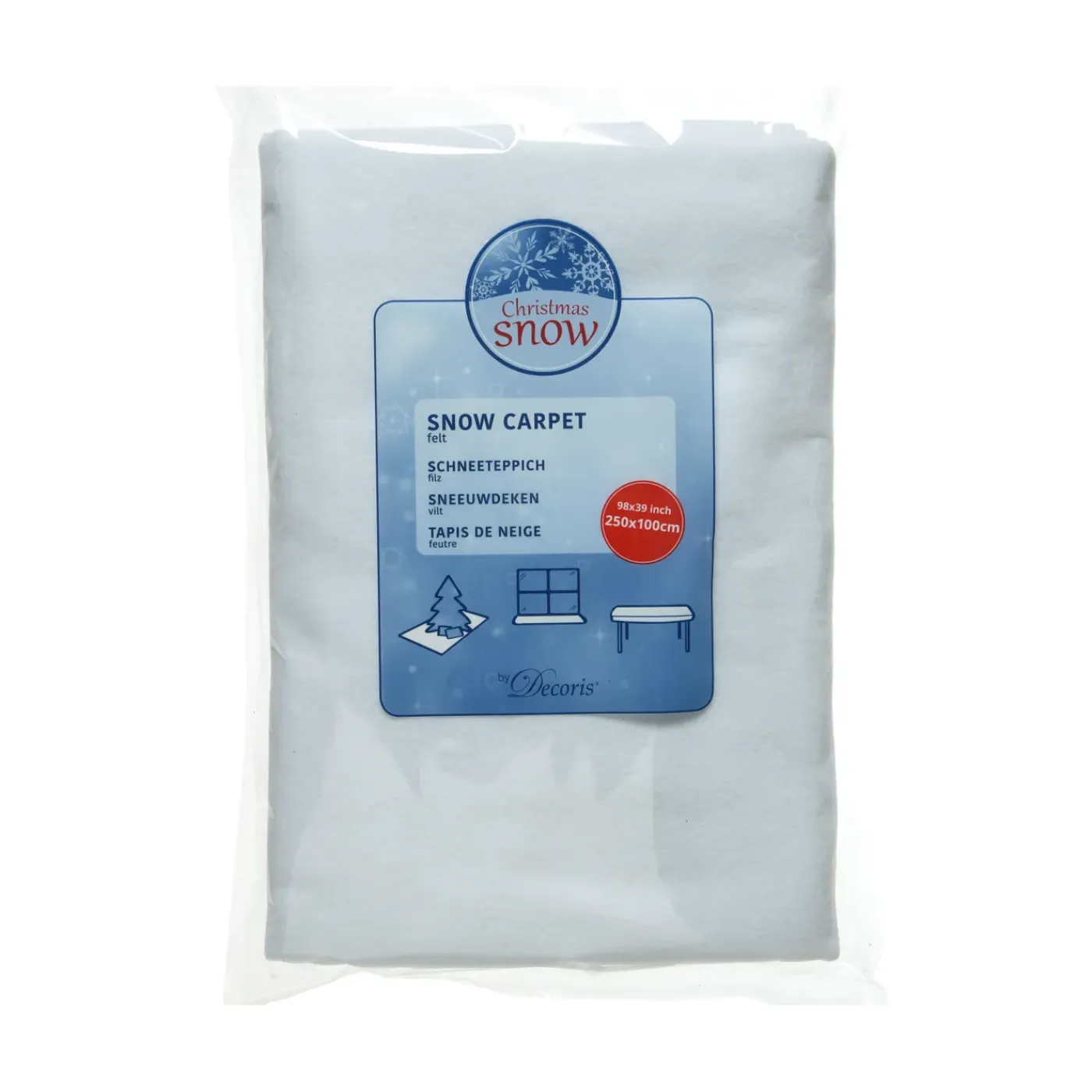Decoris Sneeuwdeken - Wit - 250cm