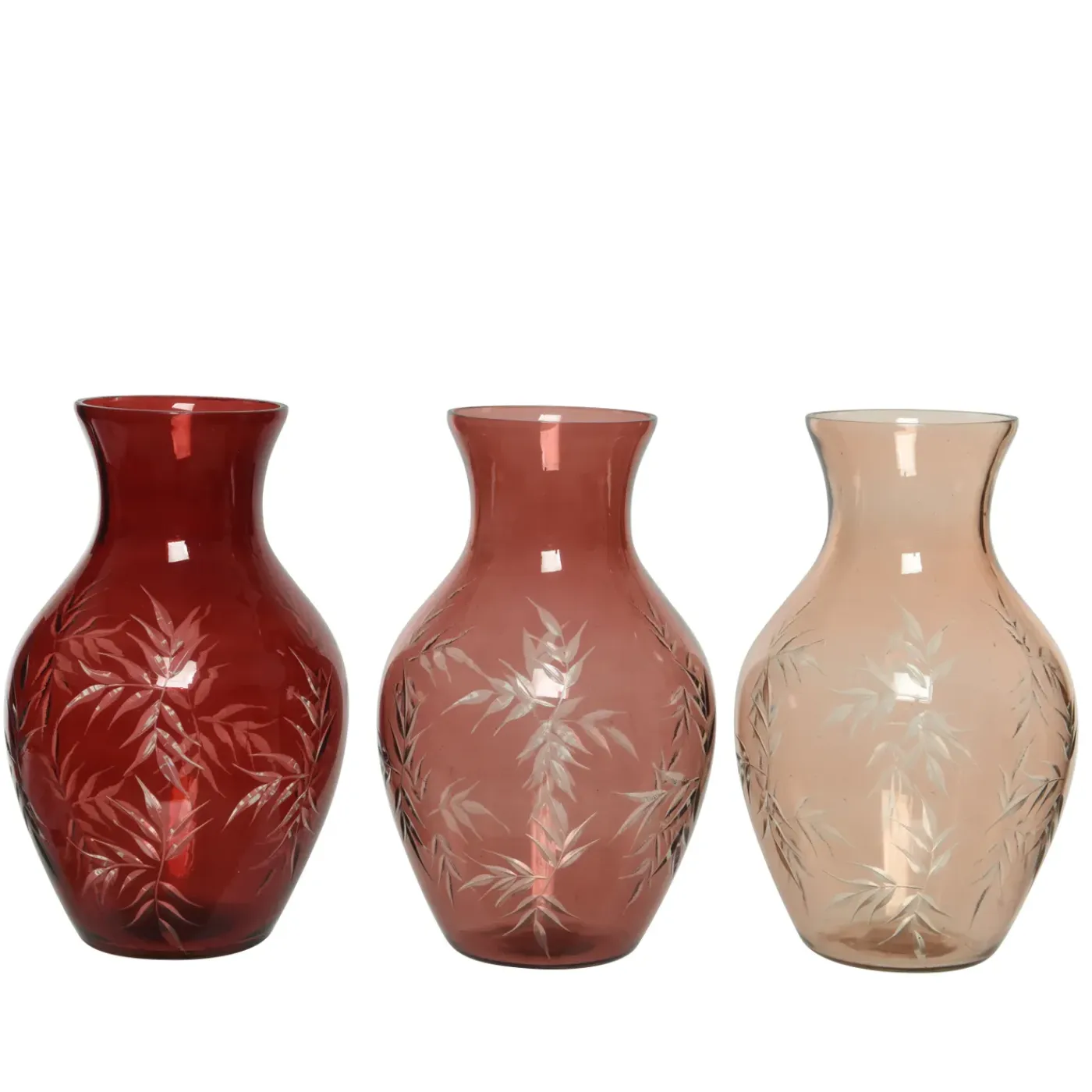 Decoris Vaas Glas - Assorti - 23cm