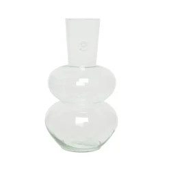 Decoris Vaas Glas 2 Rim - Helder - 38 cm