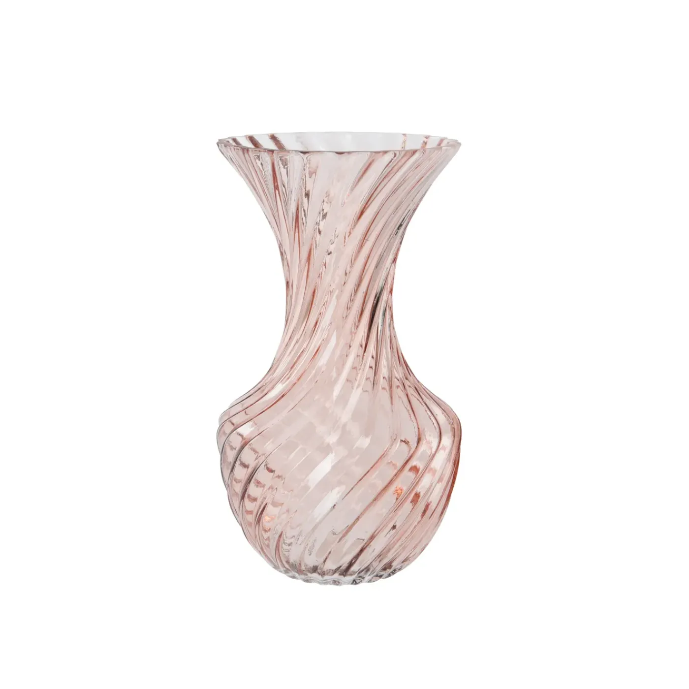 Decoris Vaas Glas - Roze - 27,7cm