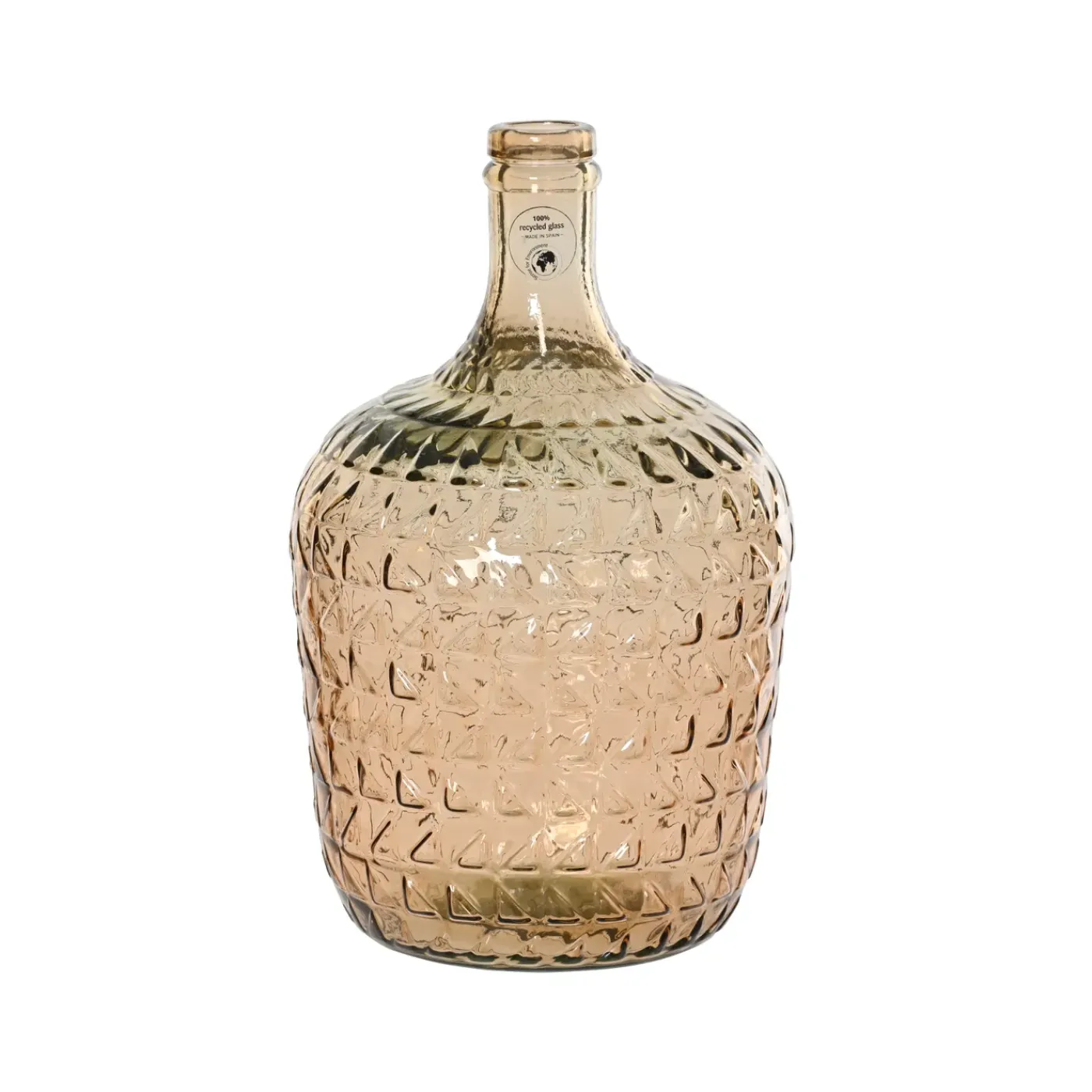Decoris Vaas Glas - Taupe - 42 cm