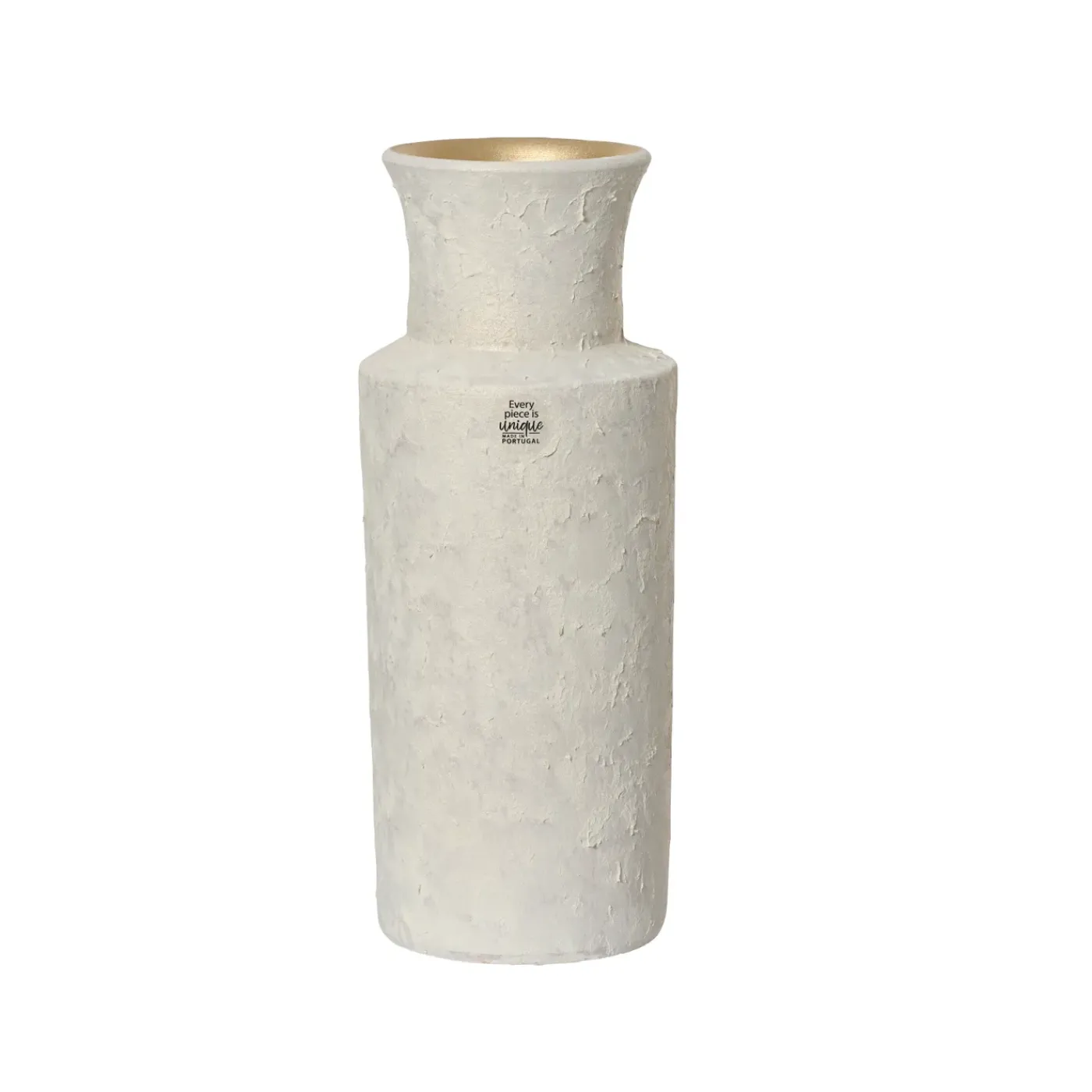 Decoris Vaas Terracotta - Off-White - 40cm