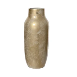 Decoris Vaas Terracotta - Wit Goud - 52 cm