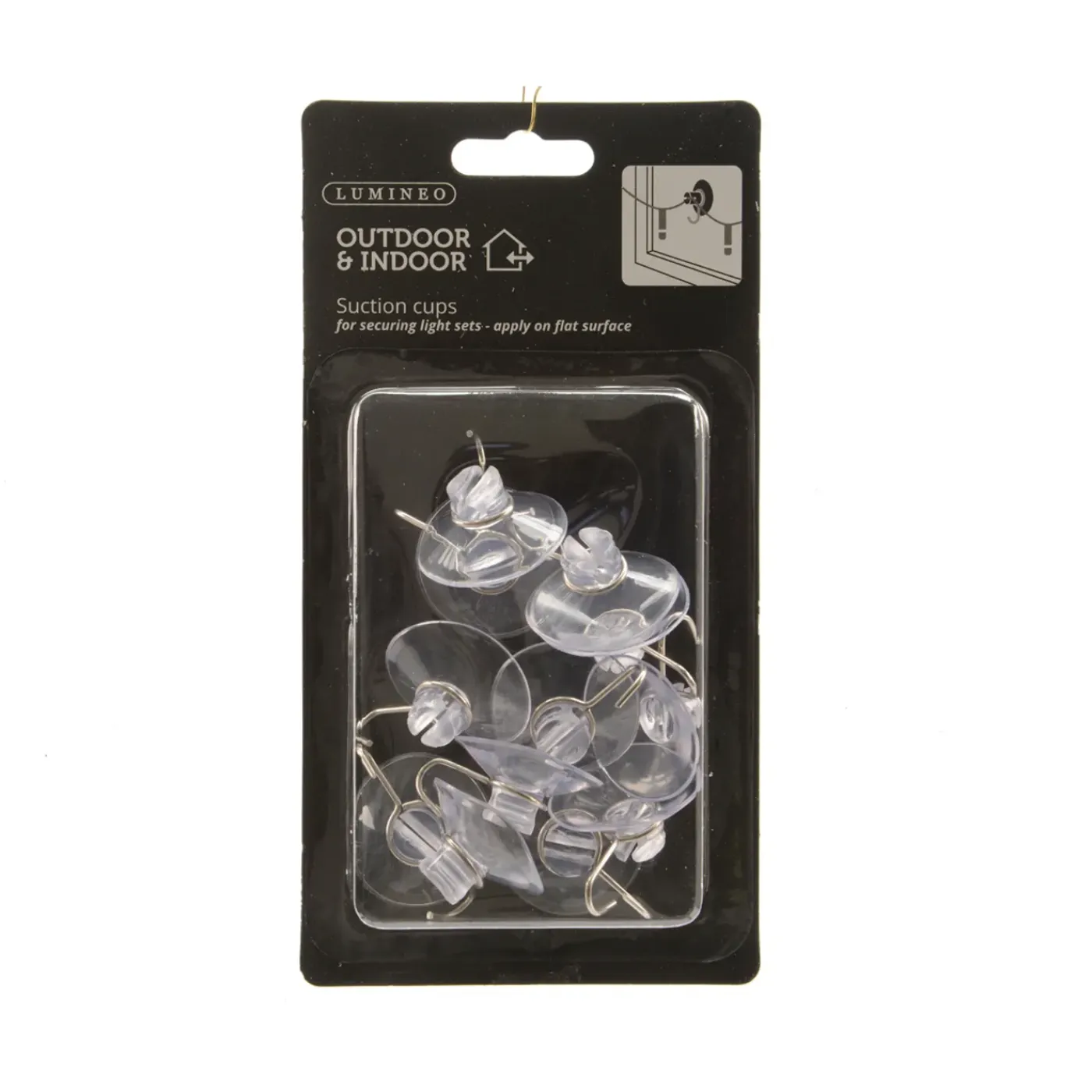 Decoris Zuignap Kerstdecoratie - 12 LED's - Helder - 15cm - Binnen & Buiten