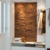 Decosa - Wandbekleding Wood 3d-reliëf - Lambriseringlook - 1 Pak = 0.5 M2