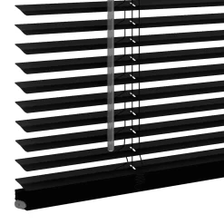 Decosol jaloezie horizontaal aluminium zwart 25mm 80x130cm