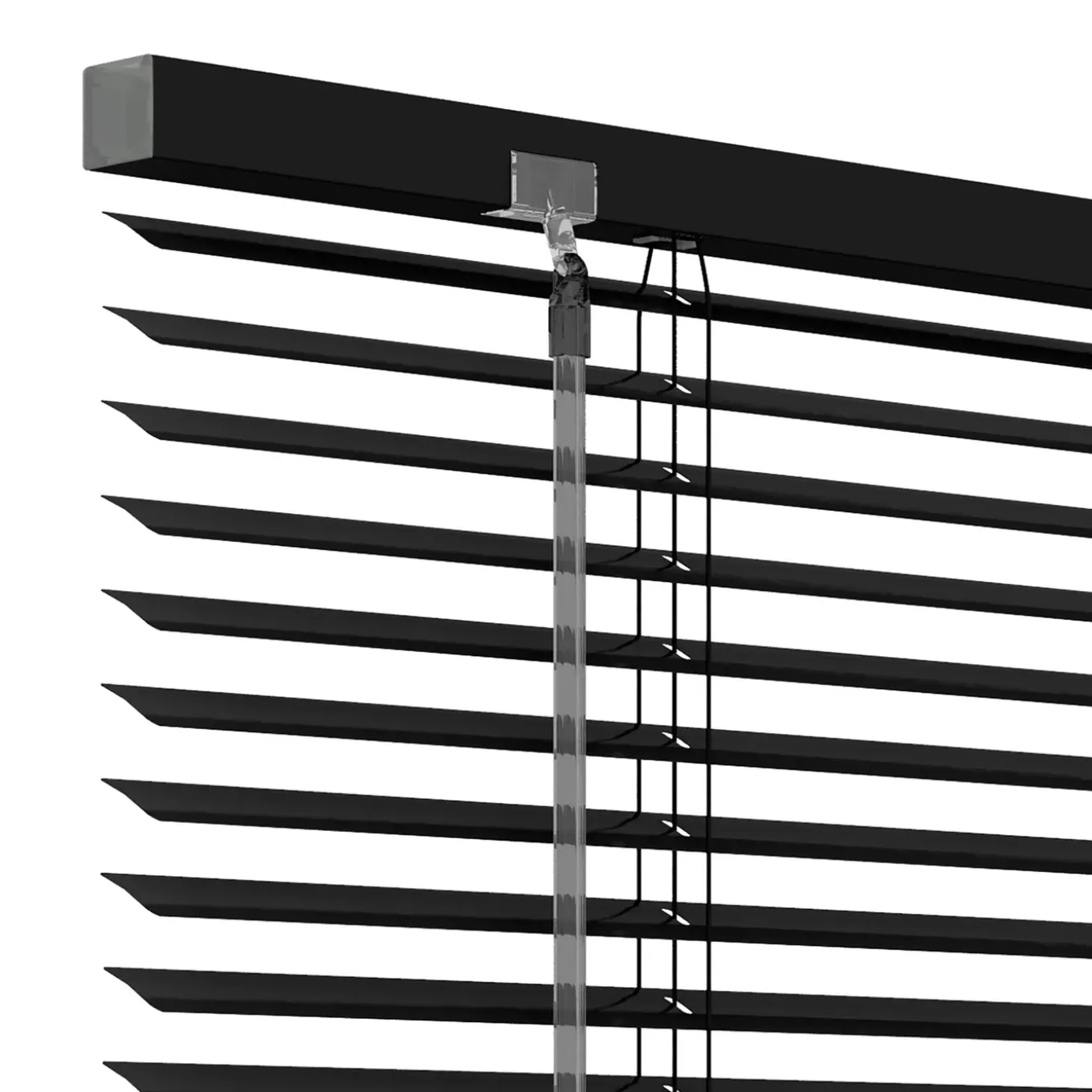 Decosol jaloezie horizontaal aluminium zwart 25mm 120x180cm