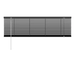 Decosol jaloezie horizontaal aluminium zwart 25mm 120x180cm