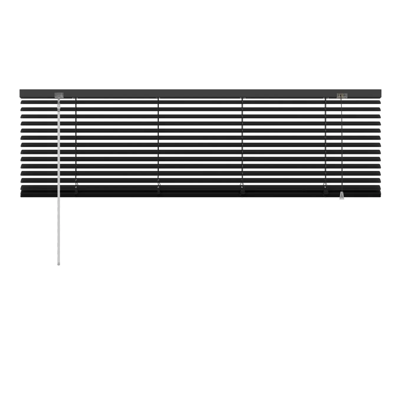 Decosol jaloezie horizontaal aluminium zwart 25mm 120x180cm