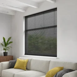 Decosol jaloezie horizontaal aluminium zwart 25mm 140x180cm