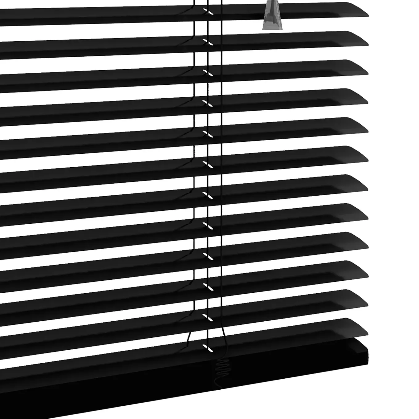 Decosol jaloezie horizontaal aluminium zwart 25mm 140x180cm