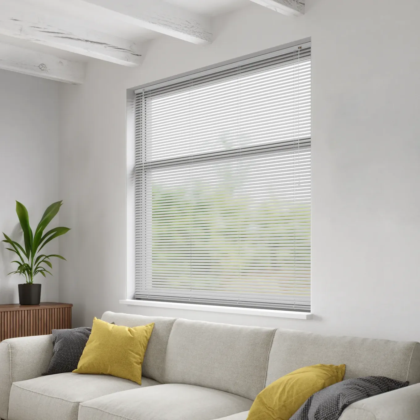 Decosol 201 jaloezie horizontaal aluminium wit 60x130cm
