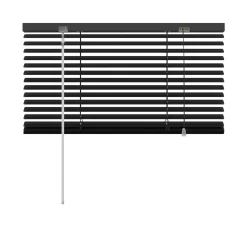 Decosol 203 jaloezie horizontaal aluminium zwart 60x130cm